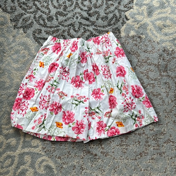 Vintage Premier International Two Piece Embroidered T-shirt Floral Shorts Set XL - Picture 6 of 9
